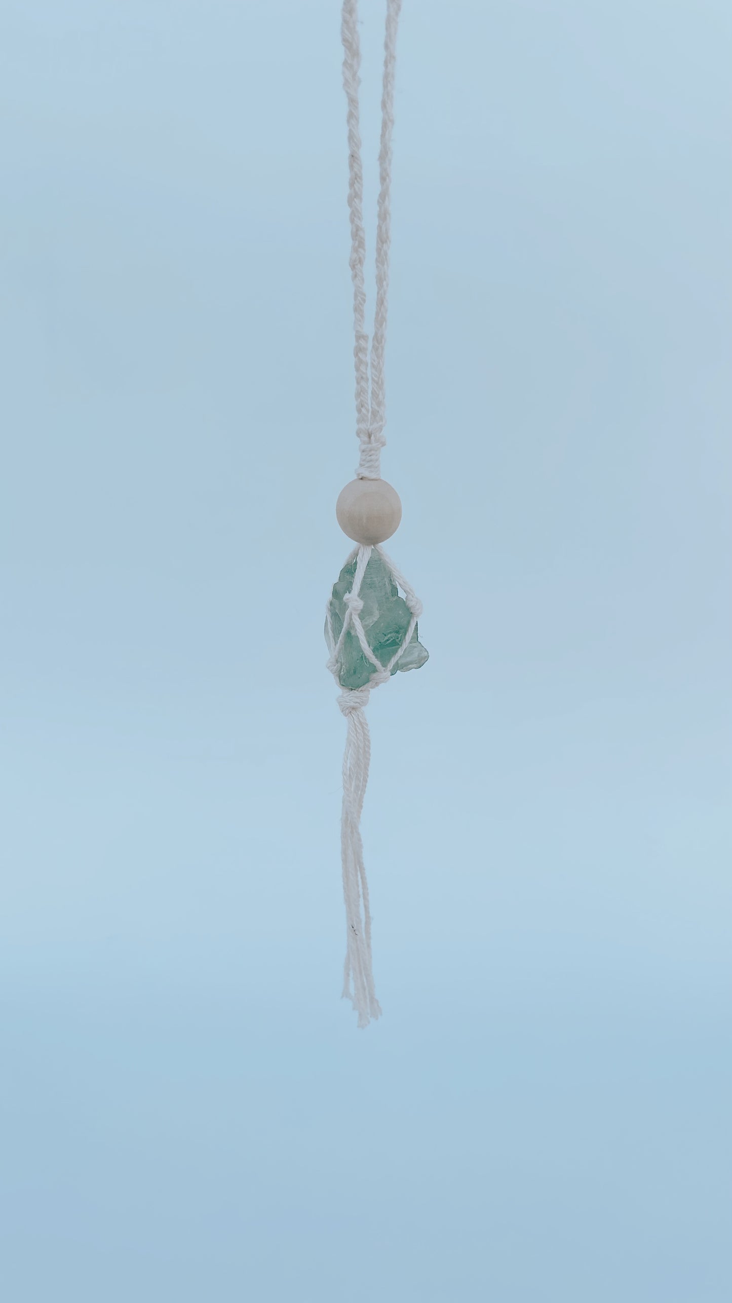 Crystal Car Charm - Green Calcite