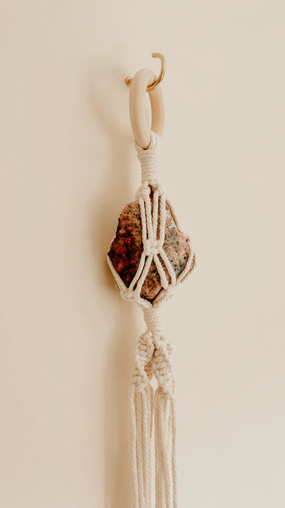 Plant Hanging - Purple Rhodonite