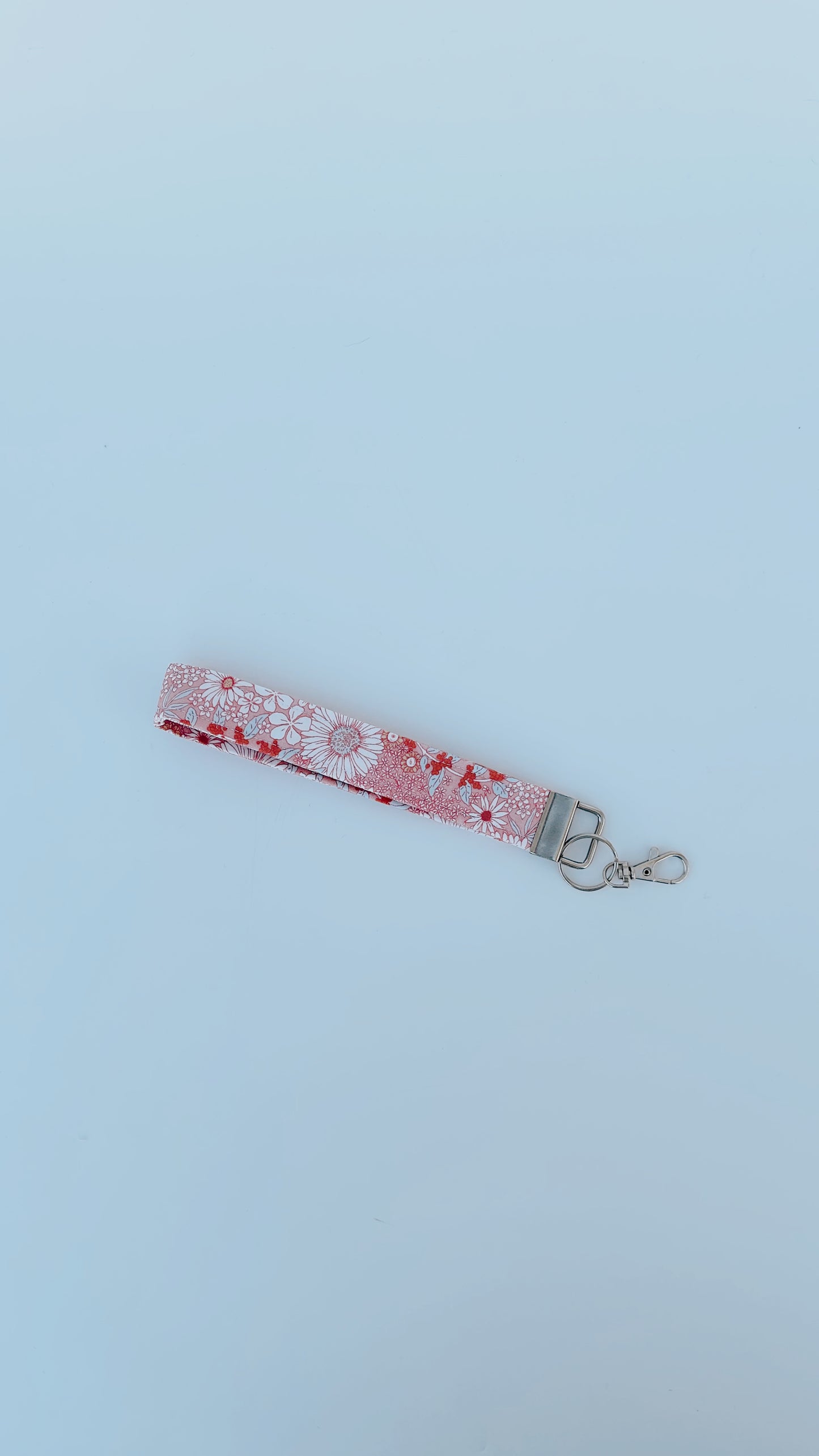 Key Fob Wristlet - Pink Floral